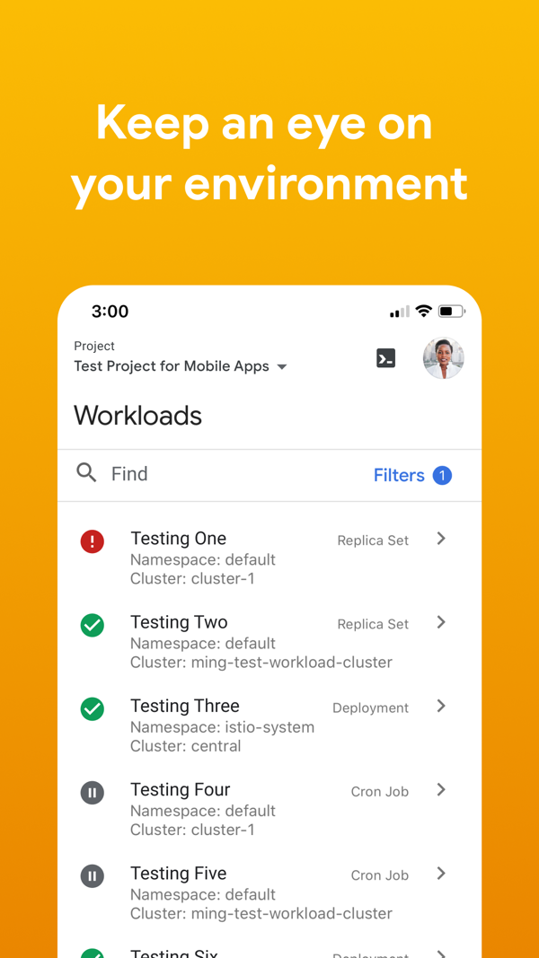 Google Cloud iPhone screenshot 3