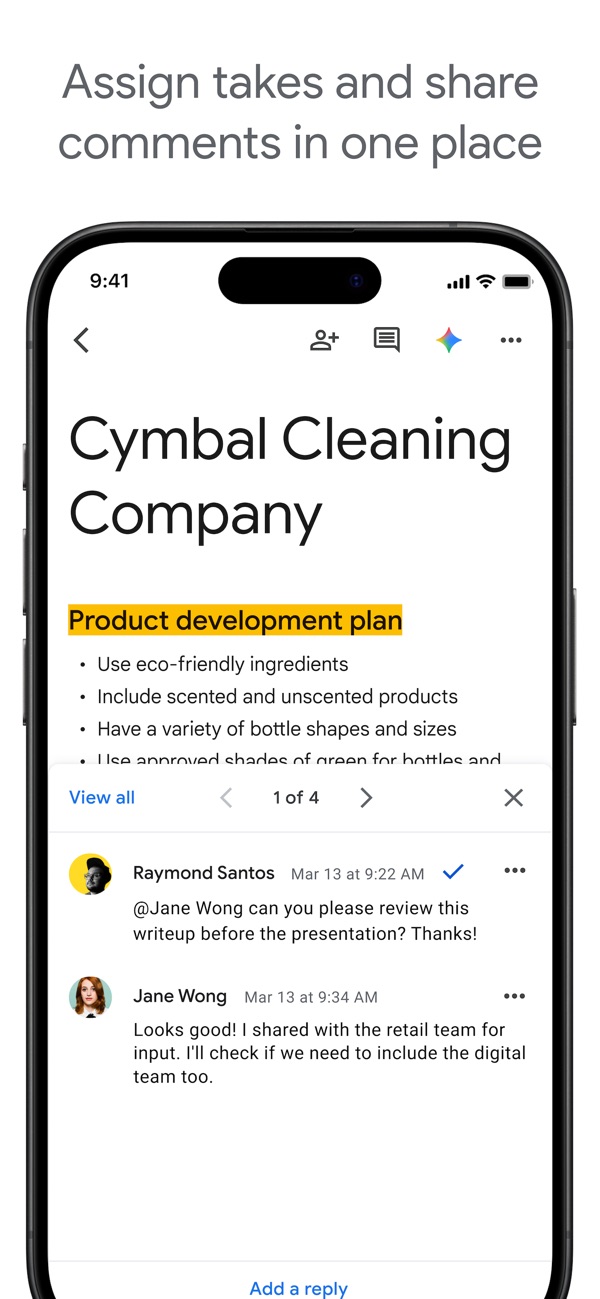Google Docs iPhone screenshot 3