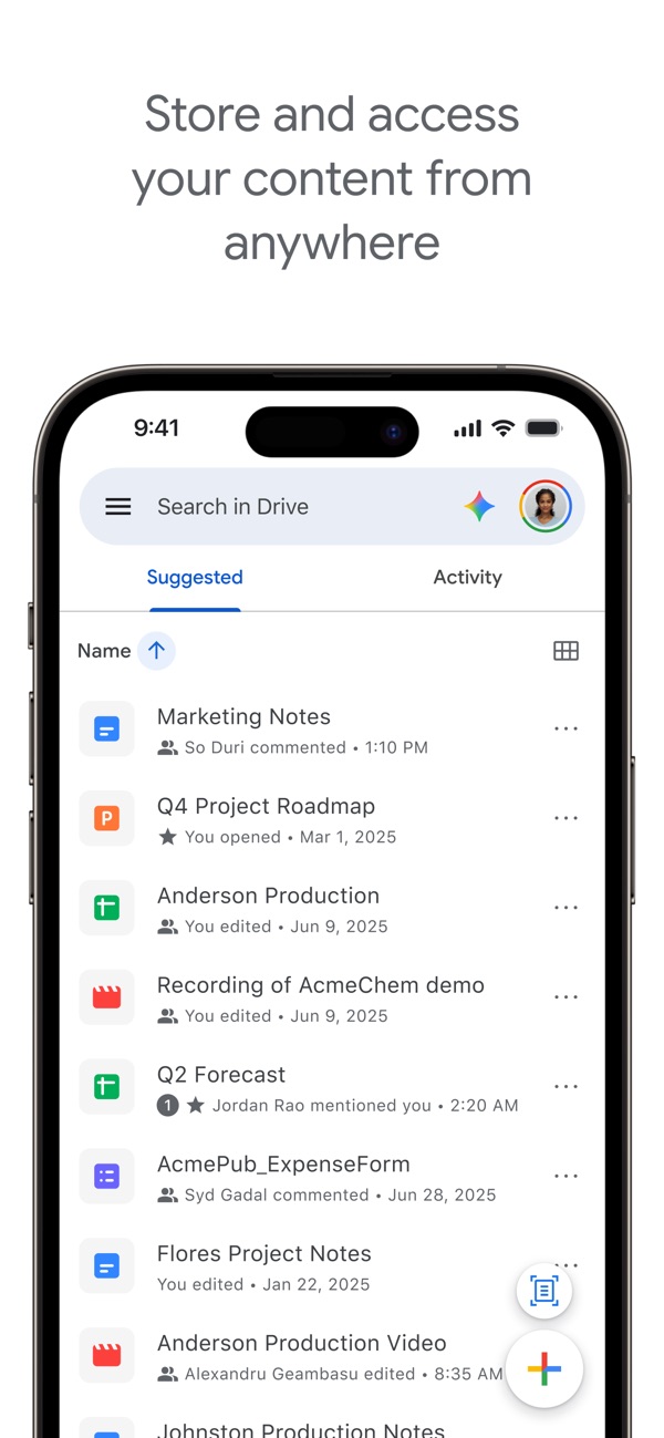 Google Drive iPhone screenshot 1
