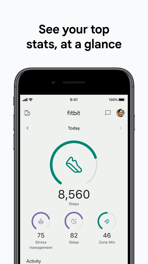 Google Health (Fitbit) iPhone screenshot 1