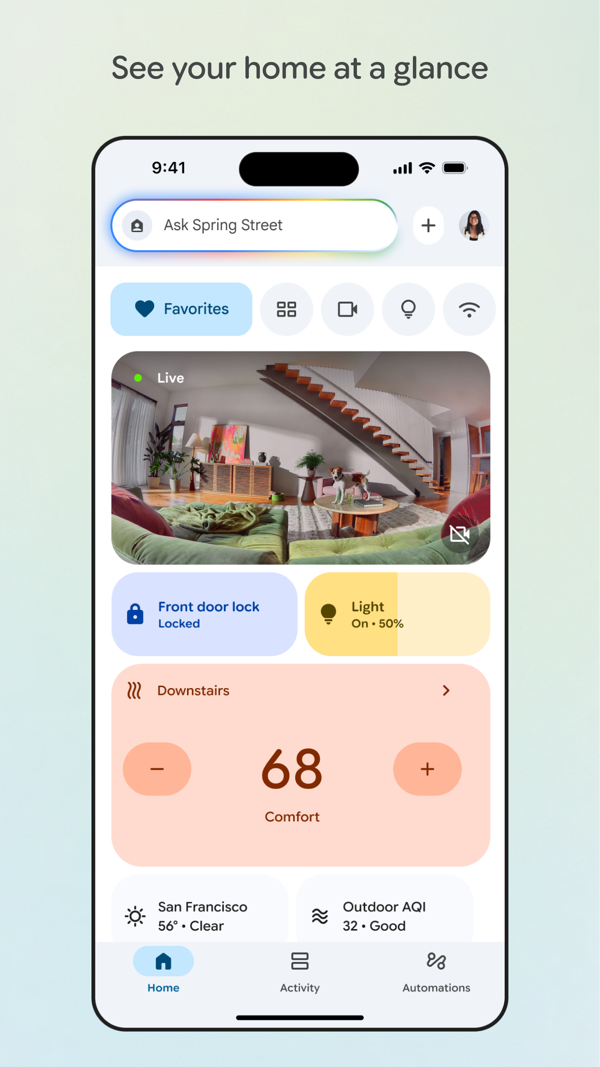 Google Home iPhone screenshot 1