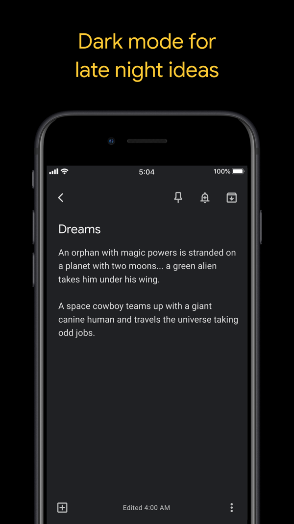 Google Keep iPhone screenshot 7