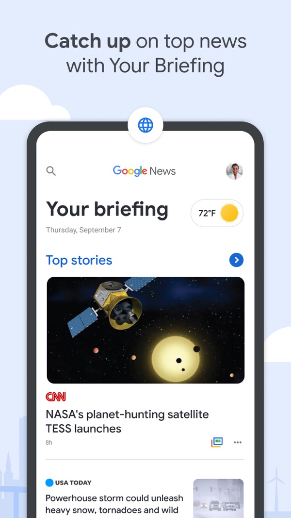 Google News iPhone screenshot 1