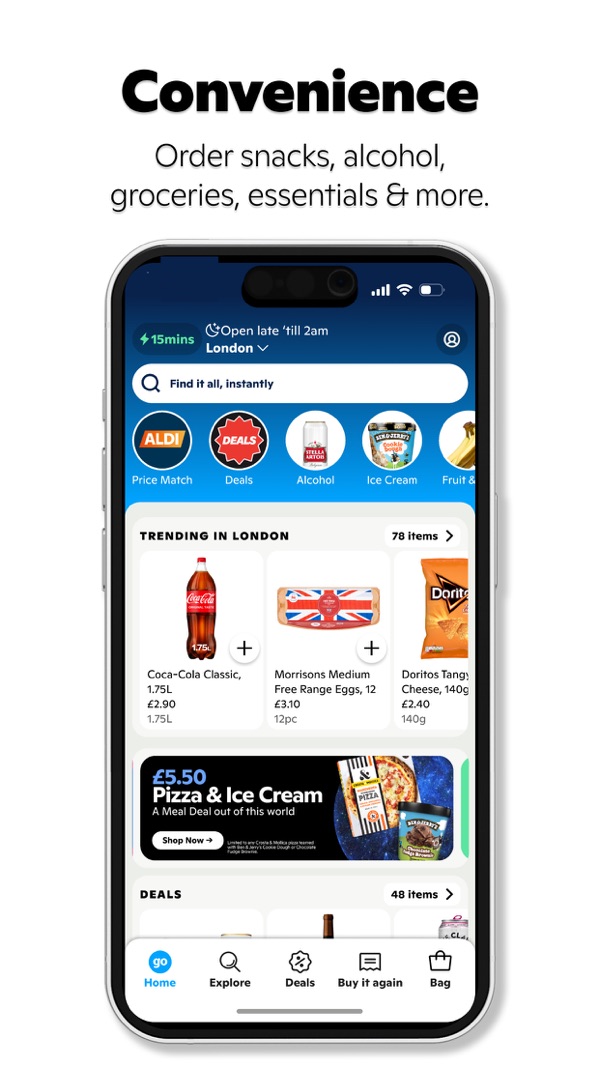 Gopuff iPhone screenshot 2