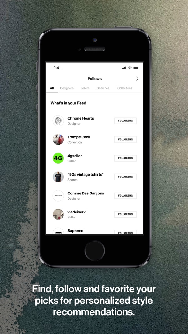 Grailed iPhone screenshot 3