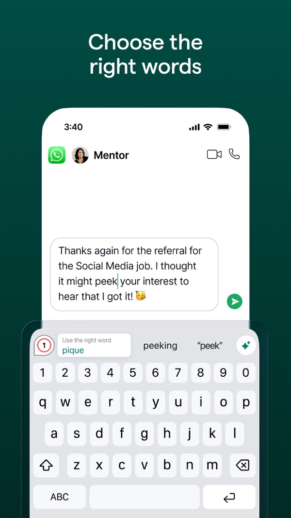 Grammarly iPhone screenshot 3