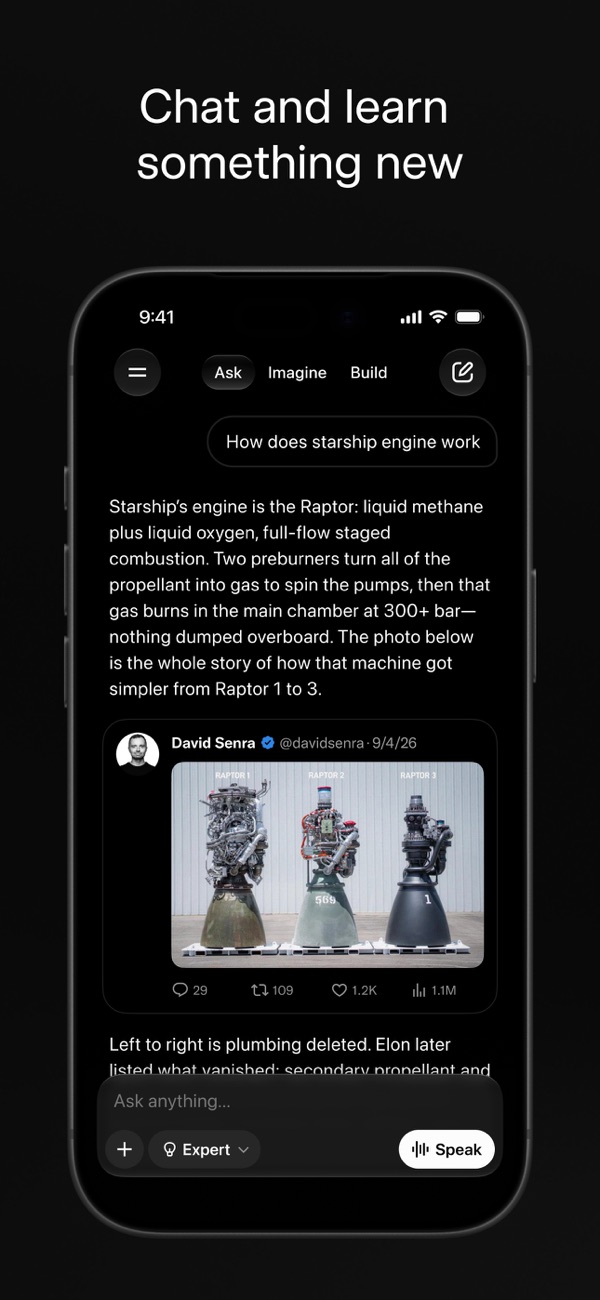Grok AI iPhone screenshot 2