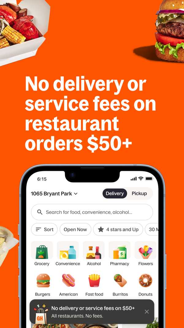 Grubhub iPhone screenshot 2