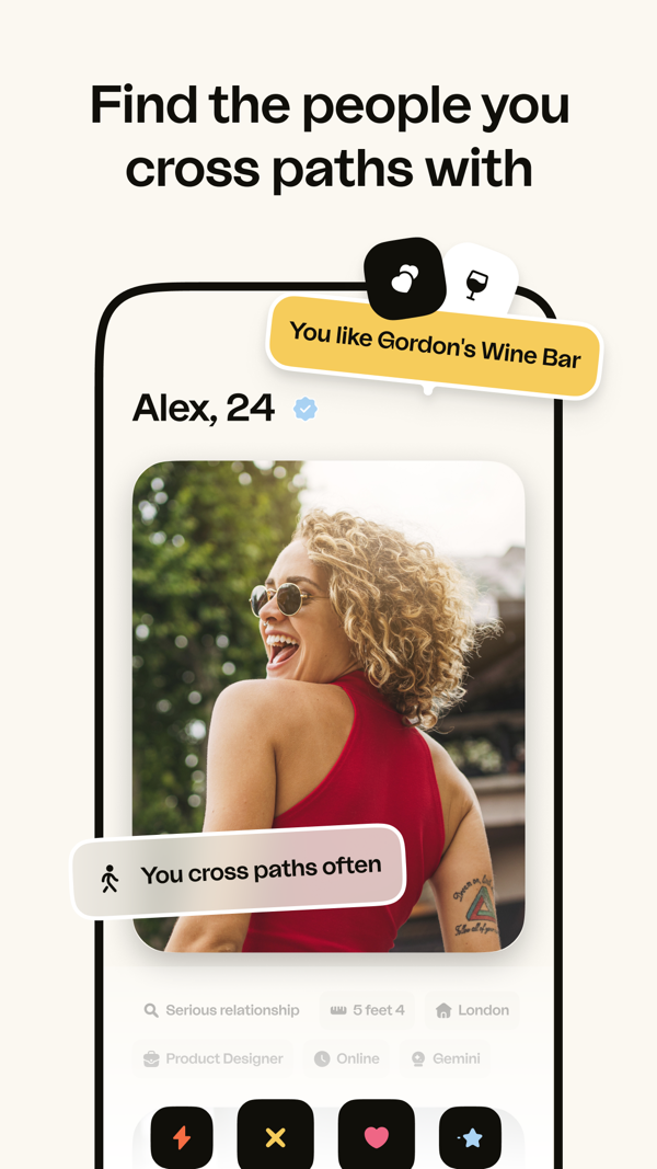 happn iPhone screenshot 1