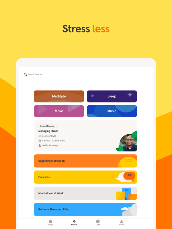 Headspace iPad screenshot 3