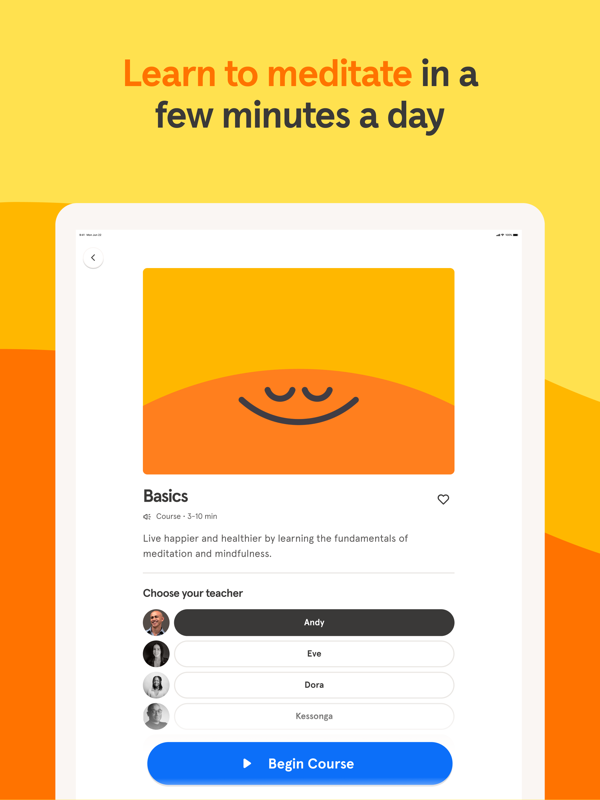 Headspace iPad screenshot 5