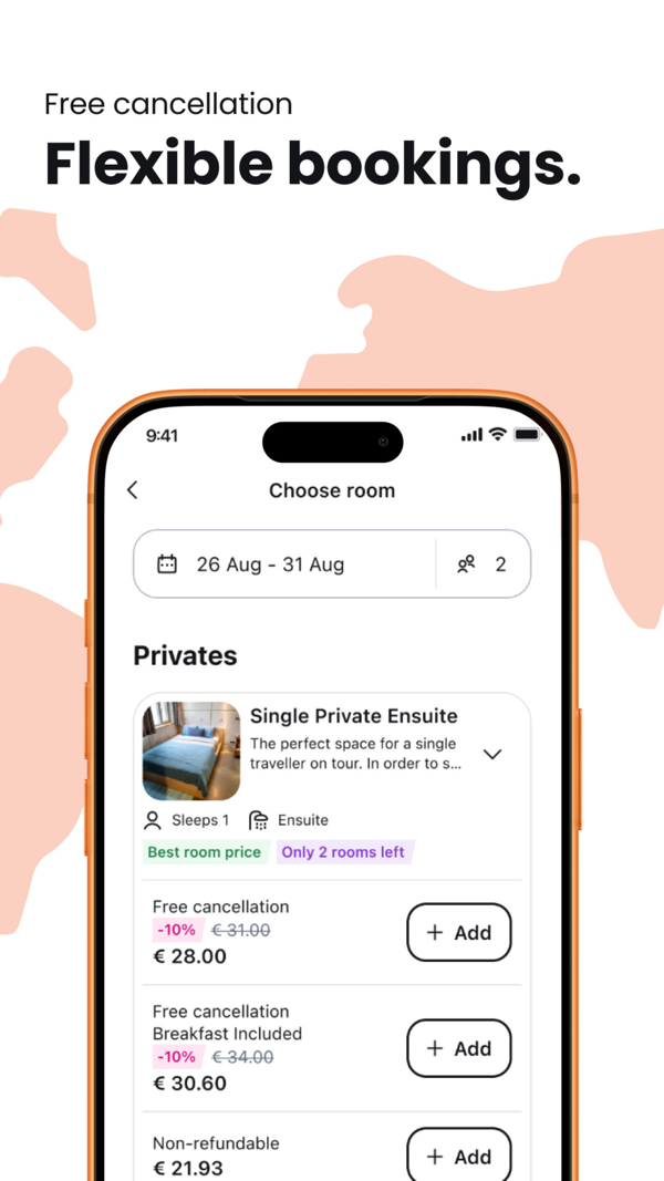 Hostelworld iPhone screenshot 5