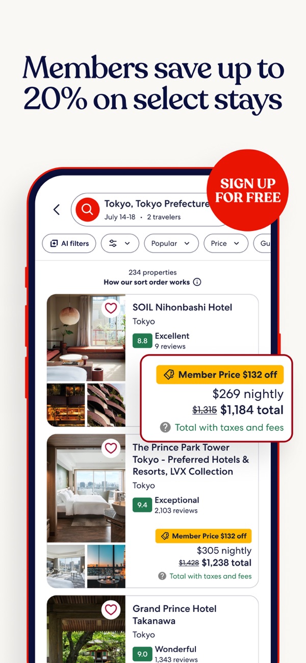 Hotels.com iPhone screenshot 3