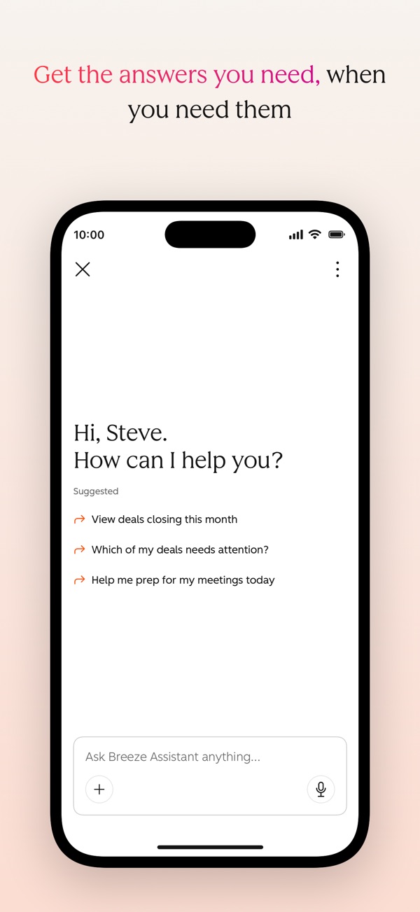HubSpot iPhone screenshot 3
