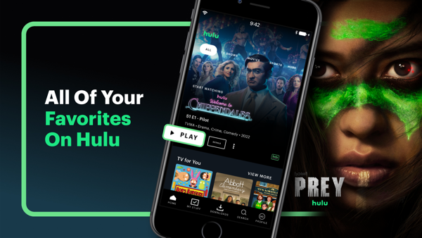 Hulu iPhone screenshot 1