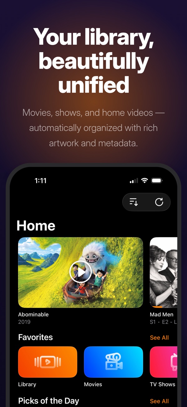 Infuse iPhone screenshot 1