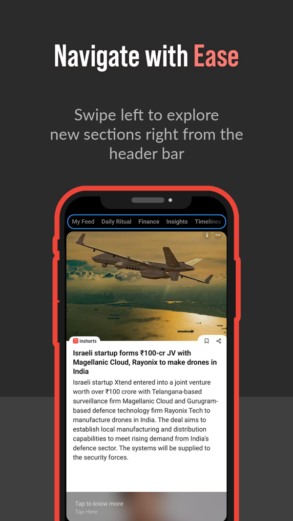 Inshorts iPhone screenshot 6