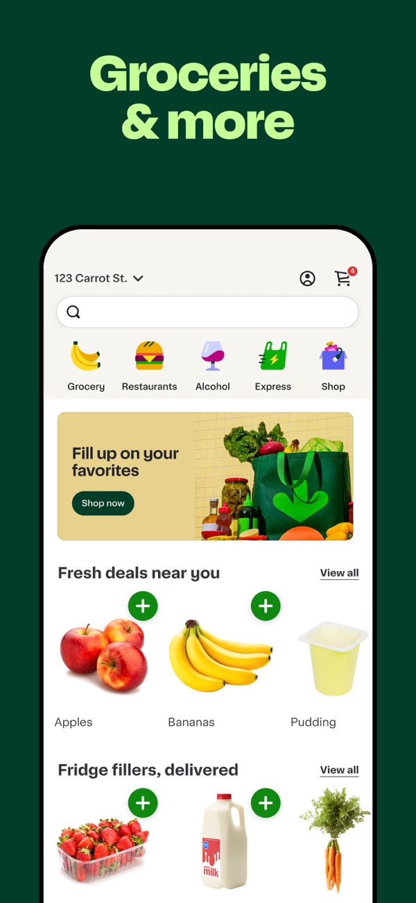 Instacart iPhone screenshot 2