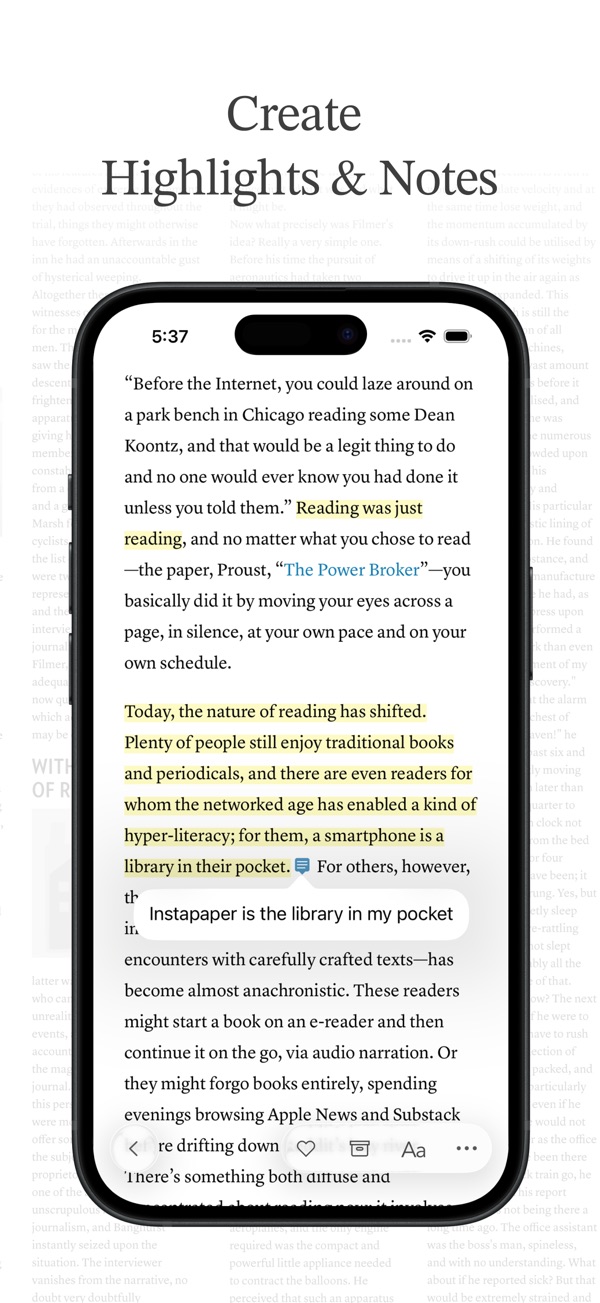 Instapaper iPhone screenshot 4