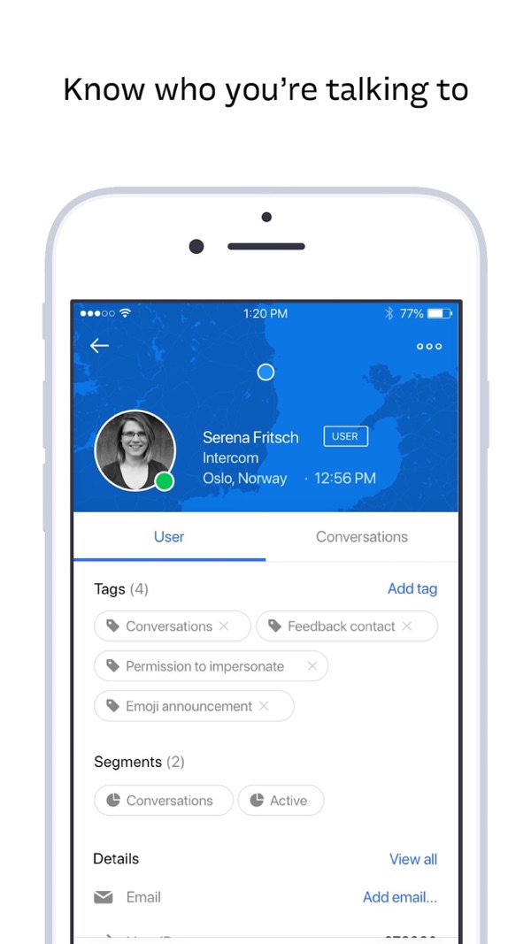 Intercom Conversations iPhone screenshot 4