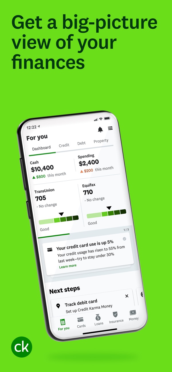 Intuit Credit Karma iPhone screenshot 1