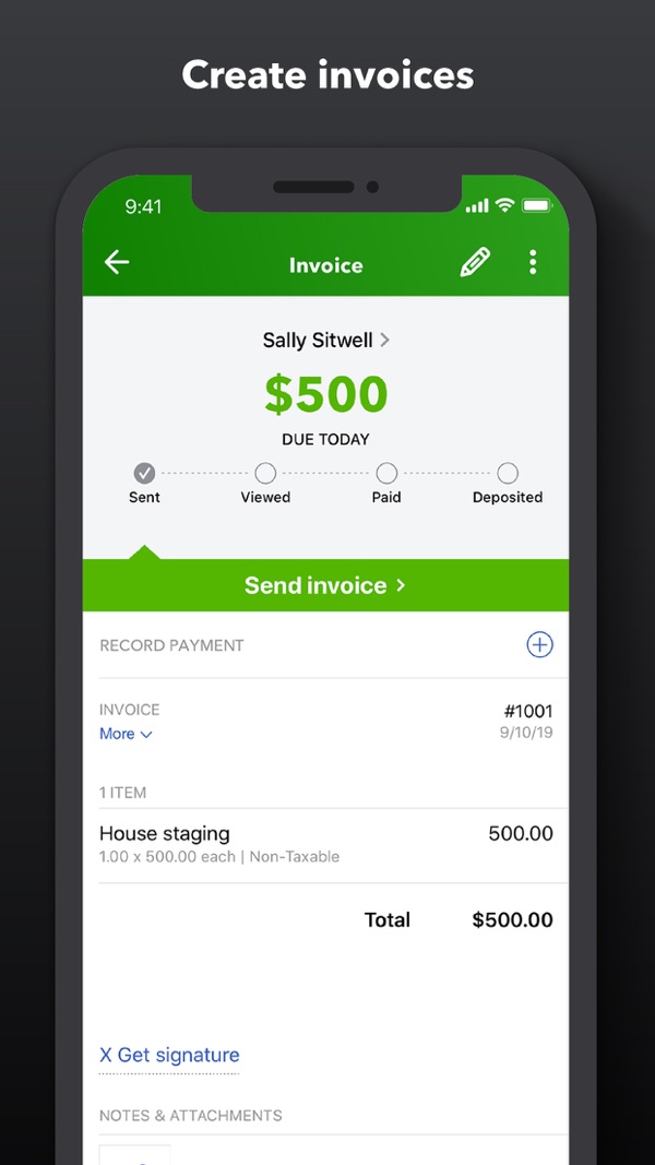 Intuit QuickBooks for Business iPhone screenshot 3