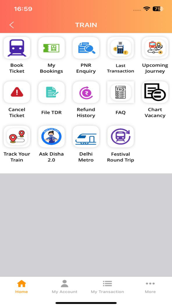 IRCTC Rail Connect iPhone screenshot 3