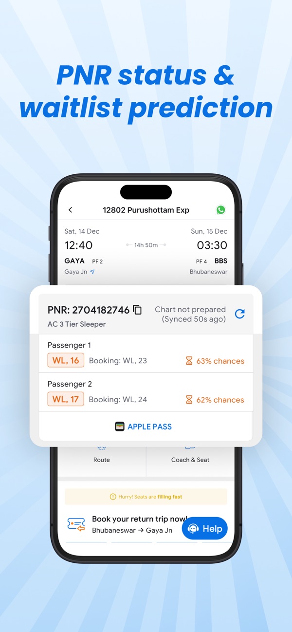ixigo Train, Bus, Metro Ticket iPhone screenshot 6