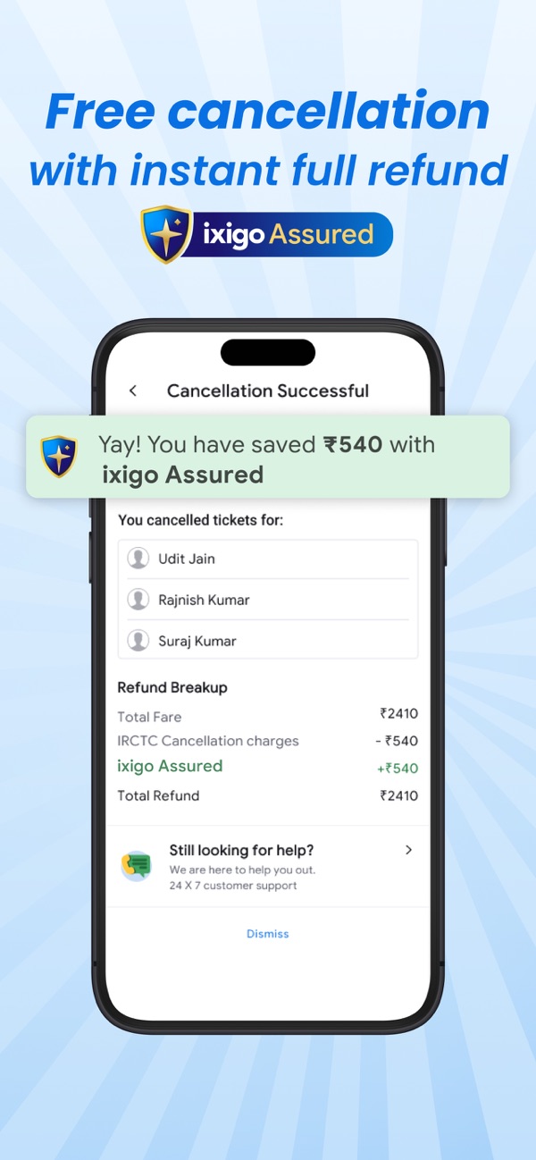 ixigo Train, Bus, Metro Ticket iPhone screenshot 2
