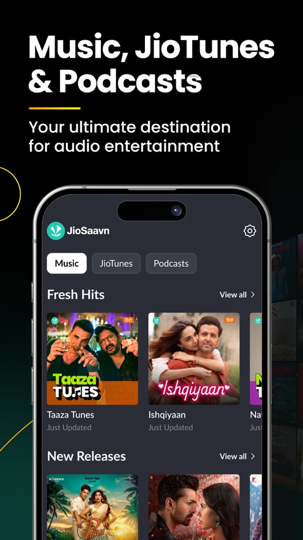 JioSaavn iPhone screenshot 1