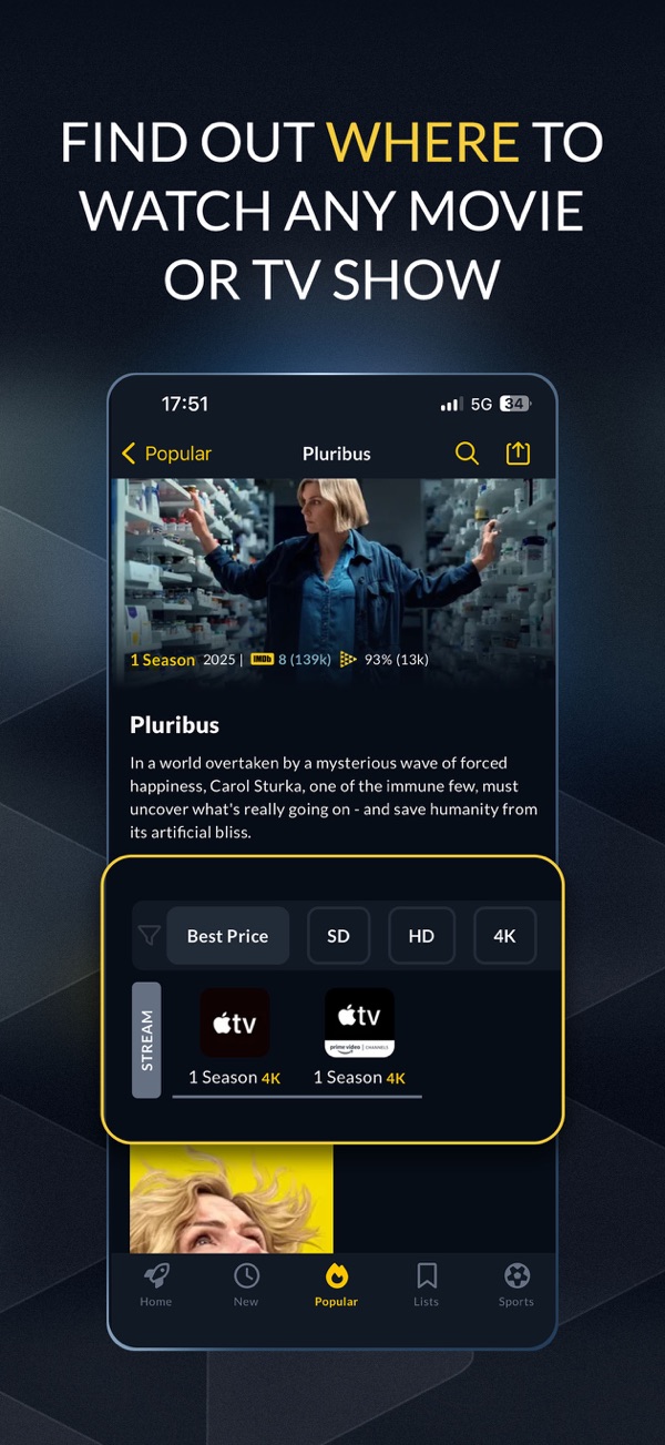 JustWatch iPhone screenshot 3