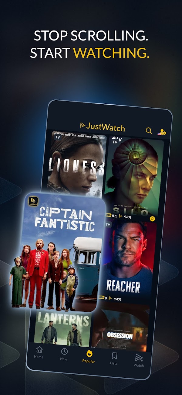 JustWatch Android phone screenshot 1