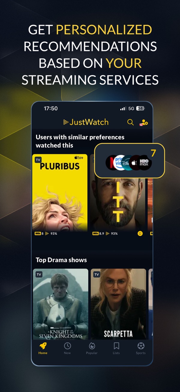 JustWatch iPhone screenshot 2