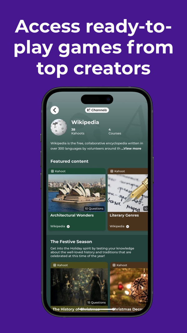 Kahoot! Play & Create Quizzes iPhone screenshot 8
