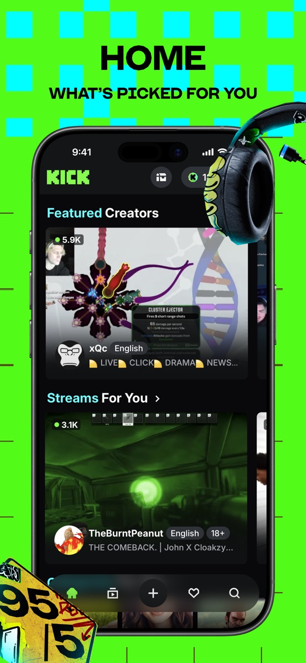 KICK iPhone screenshot 1