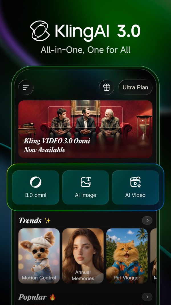 Kling AI iPhone screenshot 1