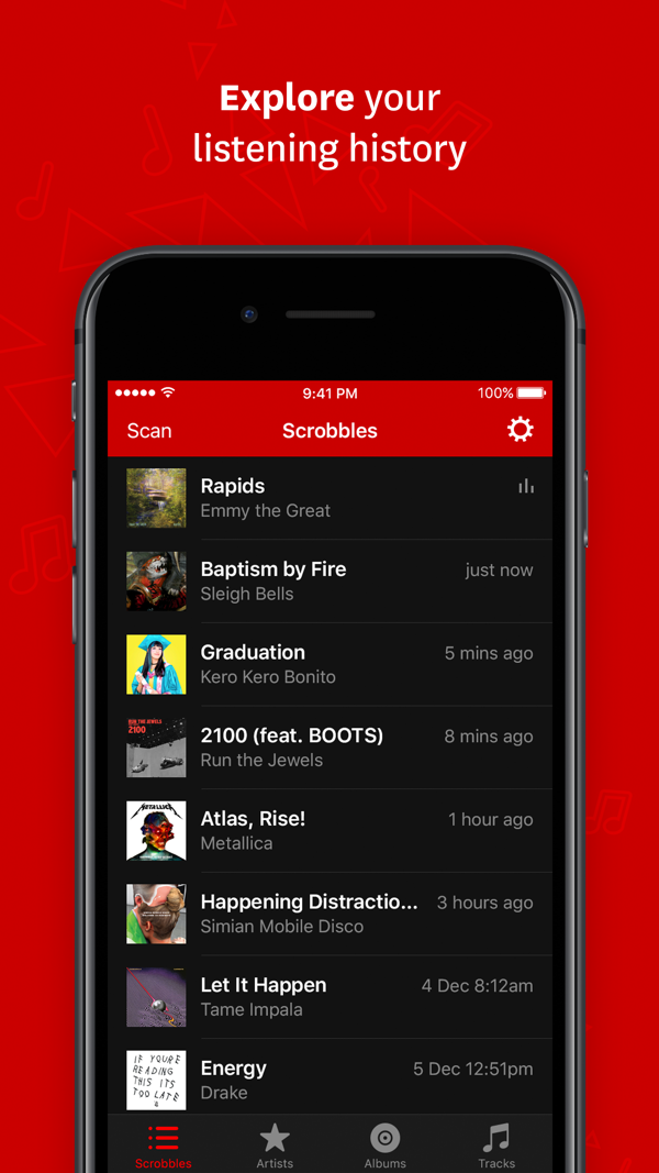 Last.fm iPhone screenshot 2