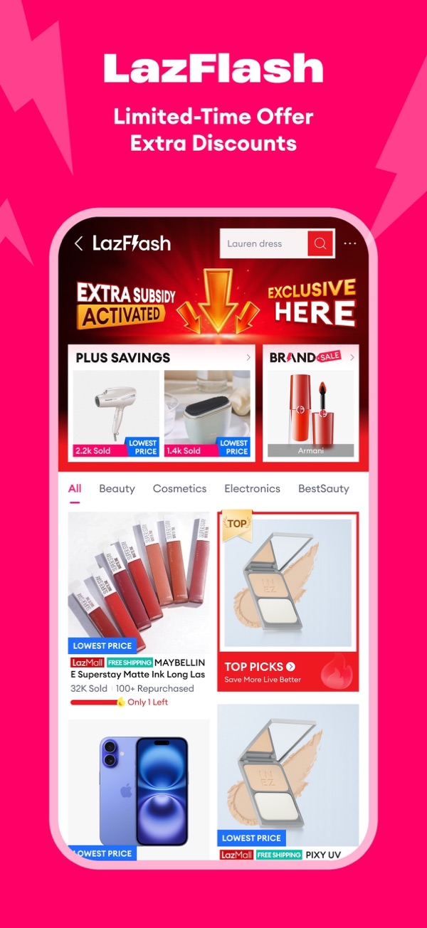 Lazada iPhone screenshot 4