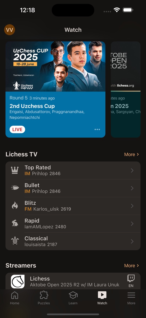 Lichess iPhone screenshot 3