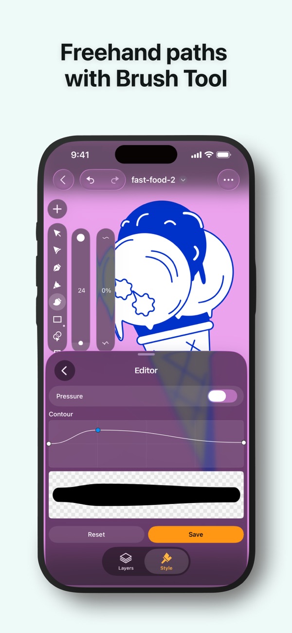 Linearity Curve Graphic Design iPhone screenshot 4