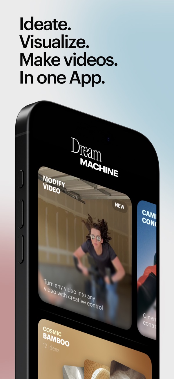 Luma Dream Machine iPhone screenshot 1