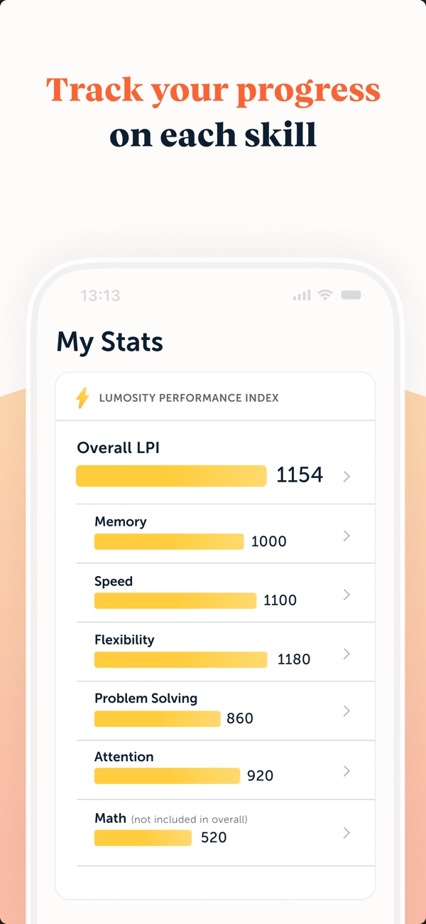 Lumosity iPhone screenshot 4
