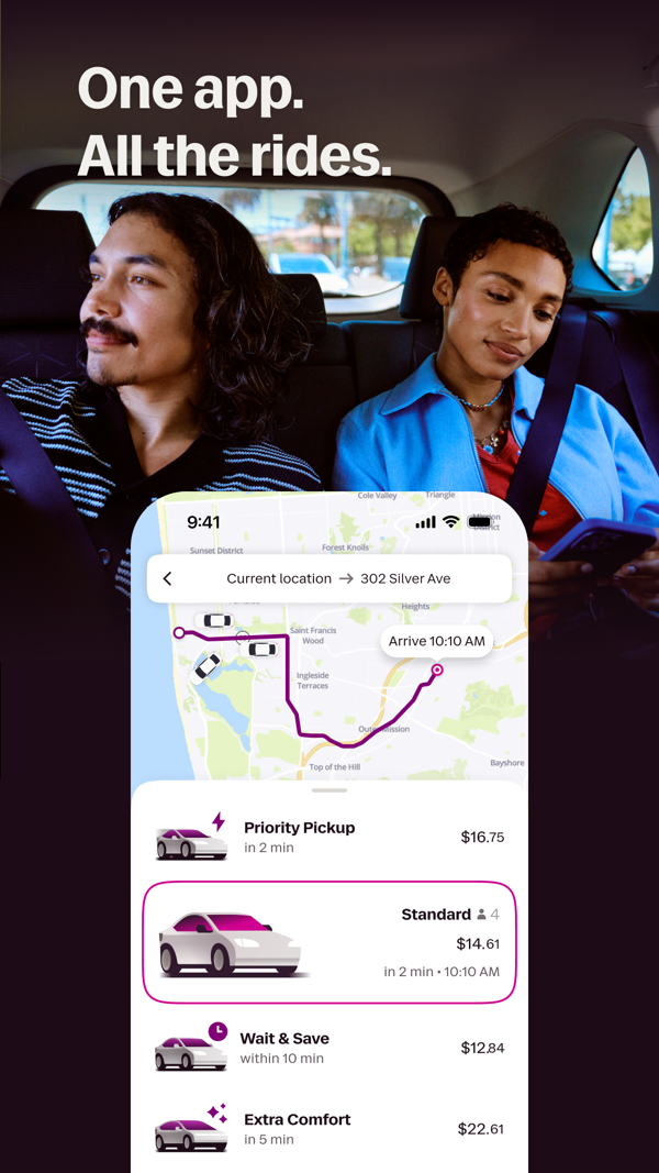 Lyft iPhone screenshot 1