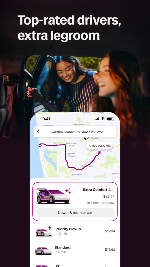 Lyft iPhone screenshot 2