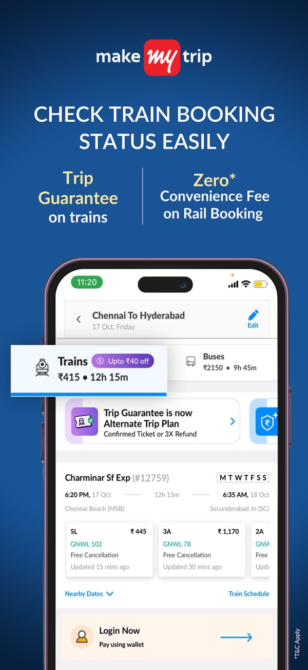 MakeMyTrip Flight, Hotel, Bus iPhone screenshot 7