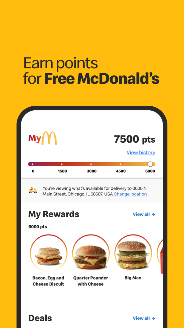 McDonald's iPhone screenshot 1