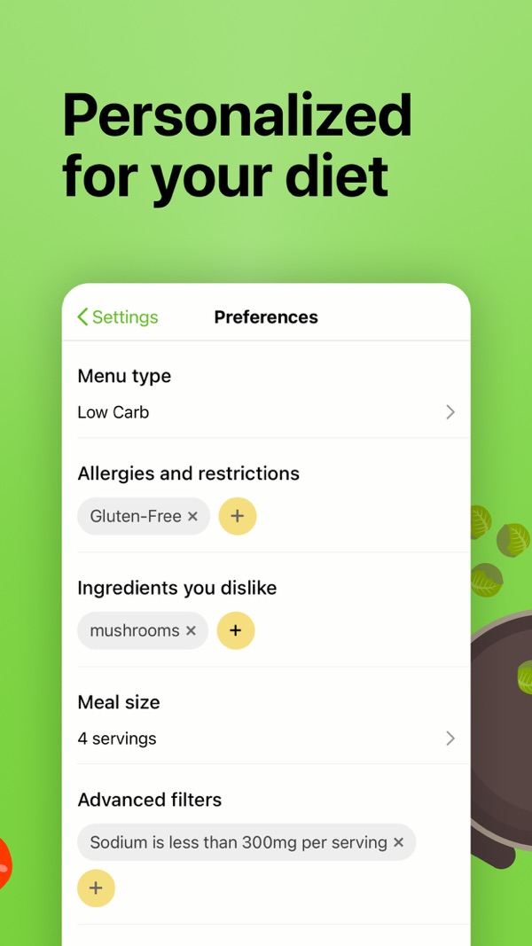 Mealime Meal Plans & Recipes iPhone screenshot 6