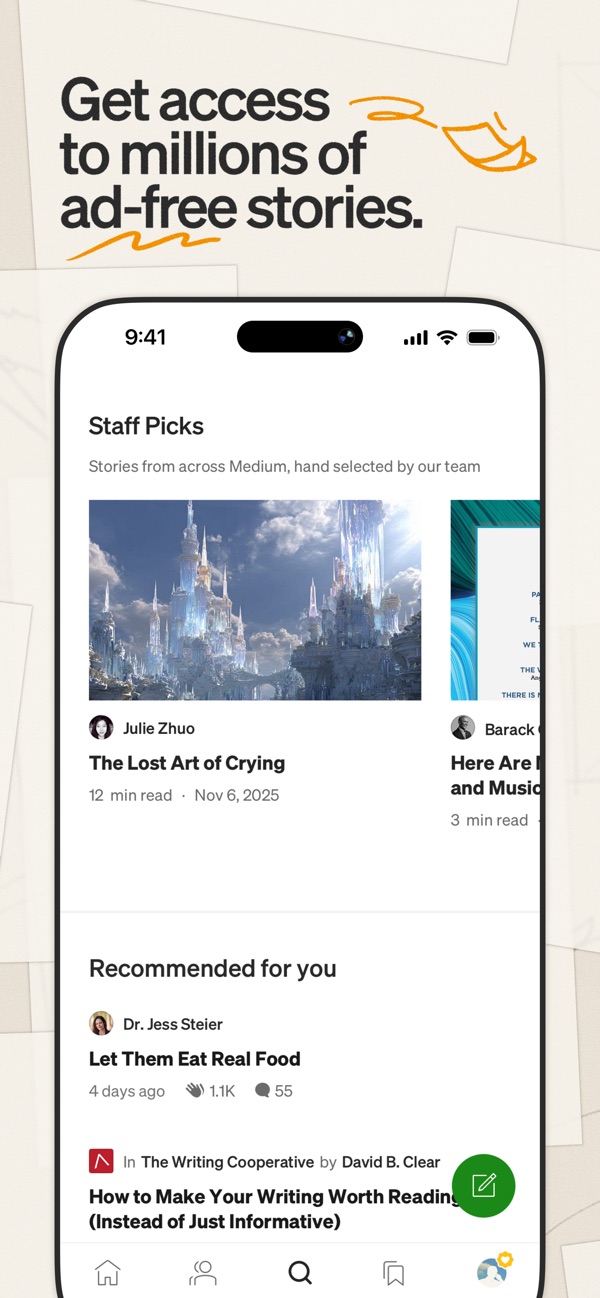 Medium iPhone screenshot 2