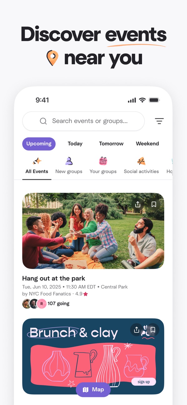 Meetup iPhone screenshot 2