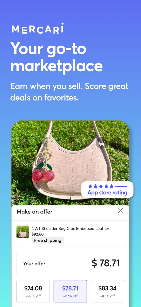 Mercari iPhone screenshot 1